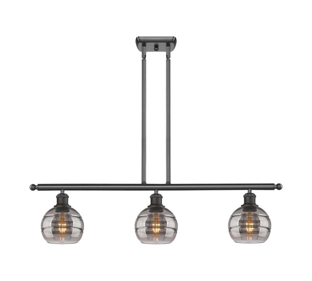 Innovations Lighting Rochester 6" Island Light - Oil Rubbed Bronze Linear Chandeliers Innovations Lighting   