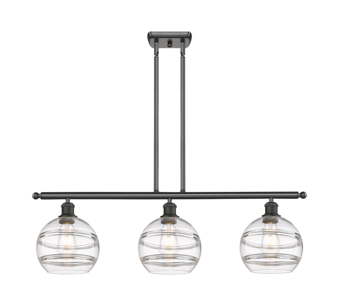 Innovations Lighting Rochester 8" Island Light - Oil Rubbed Bronze Linear Chandeliers Innovations Lighting   