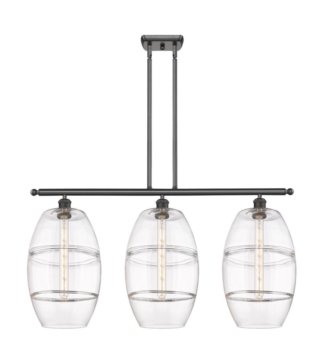 Innovations Lighting Vaz 10" Island Light - Oil Rubbed Bronze Linear Chandeliers Innovations Lighting Clear ; Glass Type: Clear  