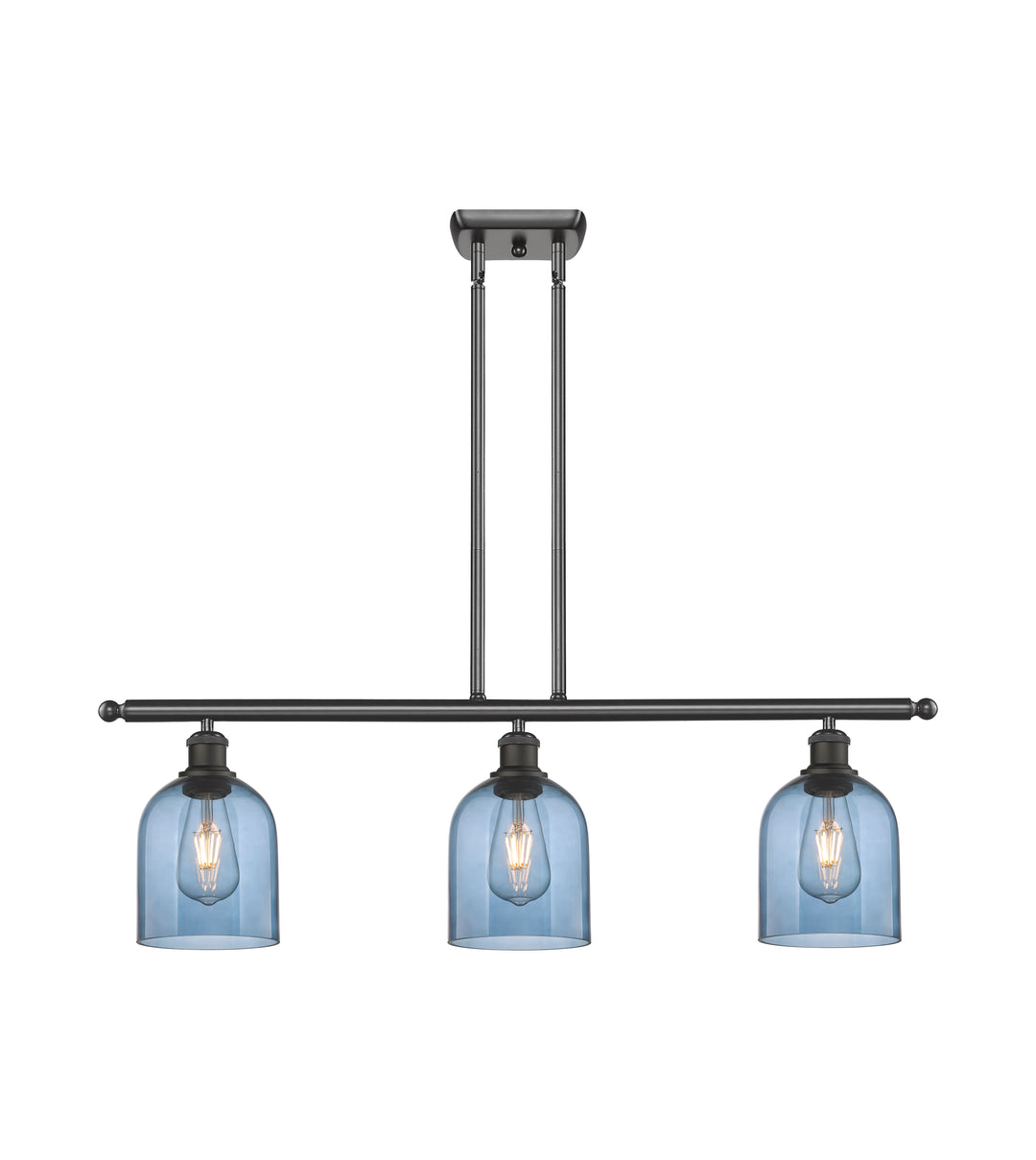 Innovations Lighting Bella 6" Island Light - Oil Rubbed Bronze Linear Chandeliers Innovations Lighting   