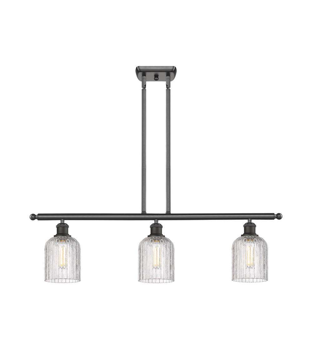 Innovations Lighting Bridal Veil 5" Island Light - Oil Rubbed Bronze Linear Chandeliers Innovations Lighting   