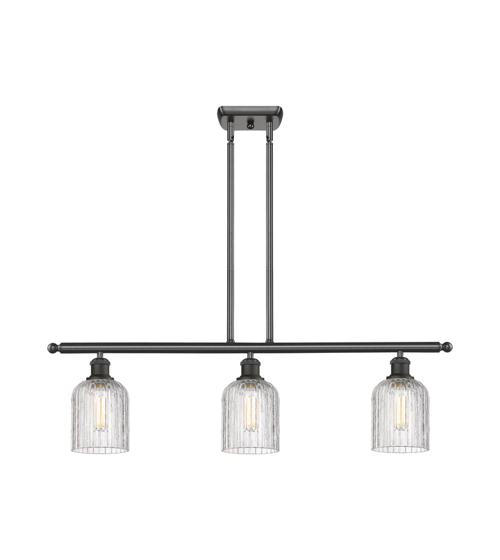 Innovations Lighting Bridal Veil 5" Island Light - Oil Rubbed Bronze Linear Chandeliers Innovations Lighting   