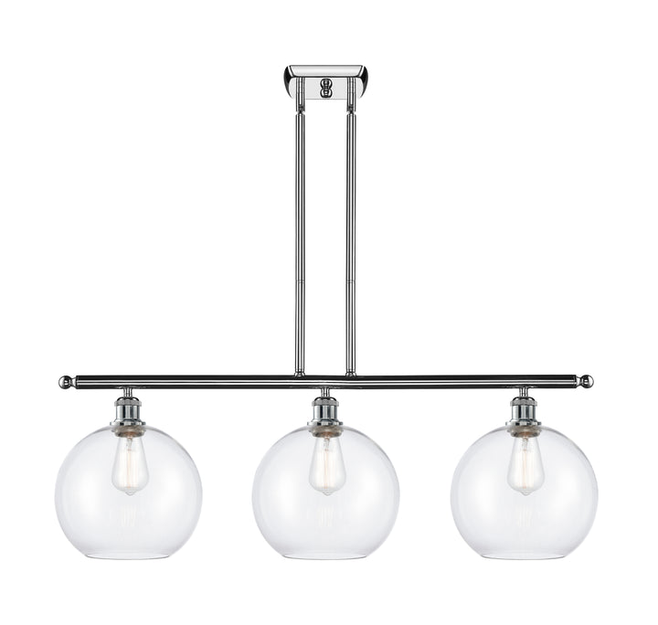 Innovations Lighting Athens 10" Island Light - Polished Chrome Linear Chandeliers Innovations Lighting Clear ; Glass Type: Clear  