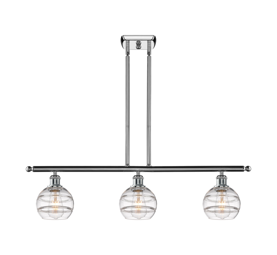 Innovations Lighting Rochester 6" Island Light - Polished Chrome Linear Chandeliers Innovations Lighting   