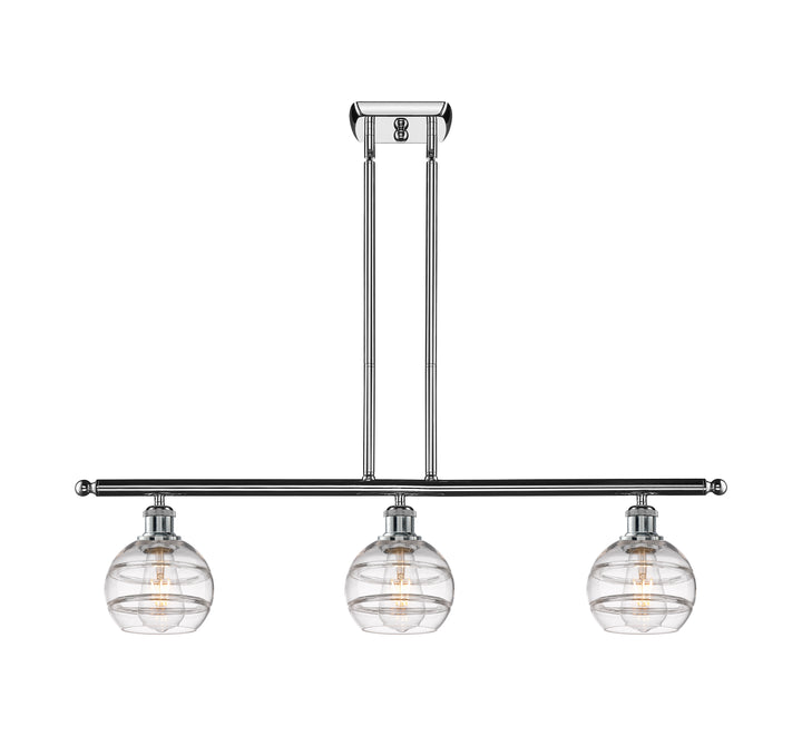 Innovations Lighting Rochester 6" Island Light - Polished Chrome Linear Chandeliers Innovations Lighting   