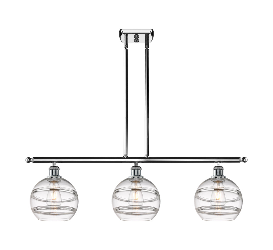 Innovations Lighting Rochester 8" Island Light - Polished Chrome Linear Chandeliers Innovations Lighting   