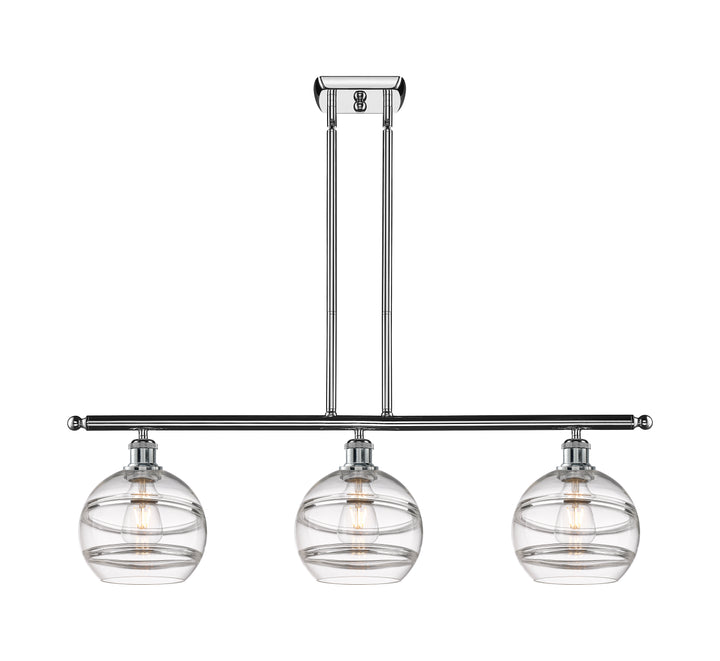 Innovations Lighting Rochester 8" Island Light - Polished Chrome Linear Chandeliers Innovations Lighting   