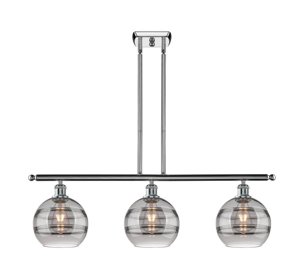 Innovations Lighting Rochester 8" Island Light - Polished Chrome Linear Chandeliers Innovations Lighting   