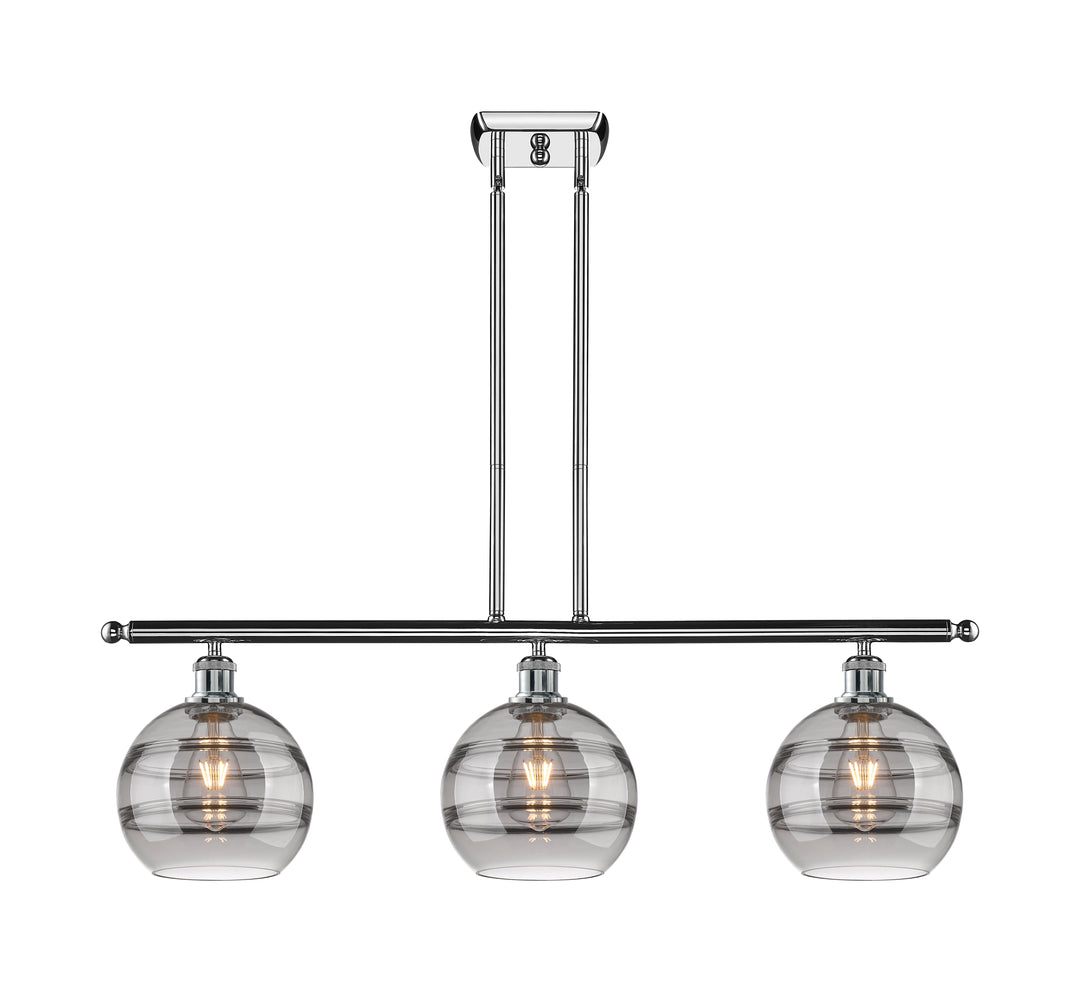 Innovations Lighting Rochester 8" Island Light - Polished Chrome Linear Chandeliers Innovations Lighting   