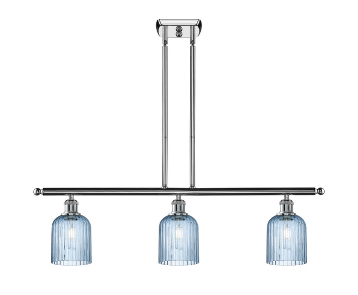 Innovations Lighting Bridal Veil 5" Island Light - Polished Chrome Linear Chandeliers Innovations Lighting   