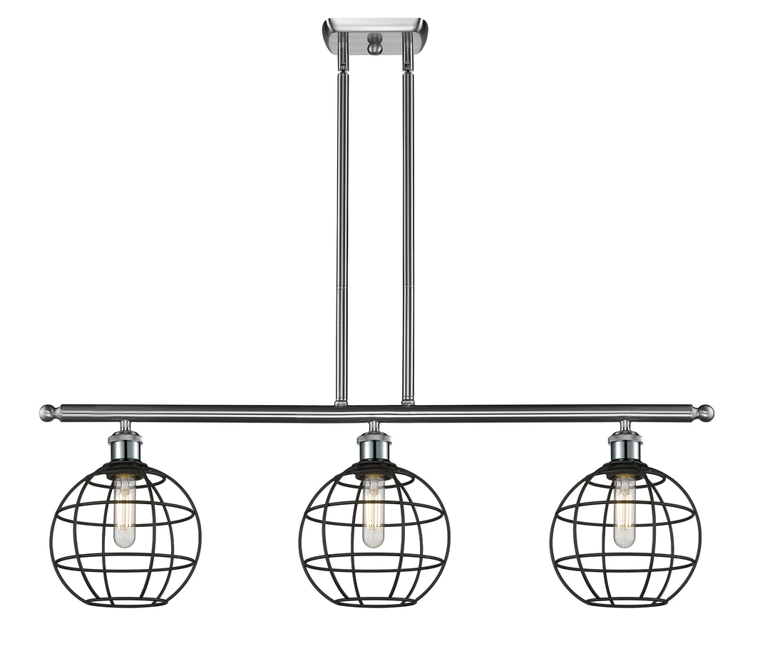 Innovations Lighting Lake Placid 8" Island Light - Brushed Satin Nickel Linear Chandeliers Innovations Lighting   