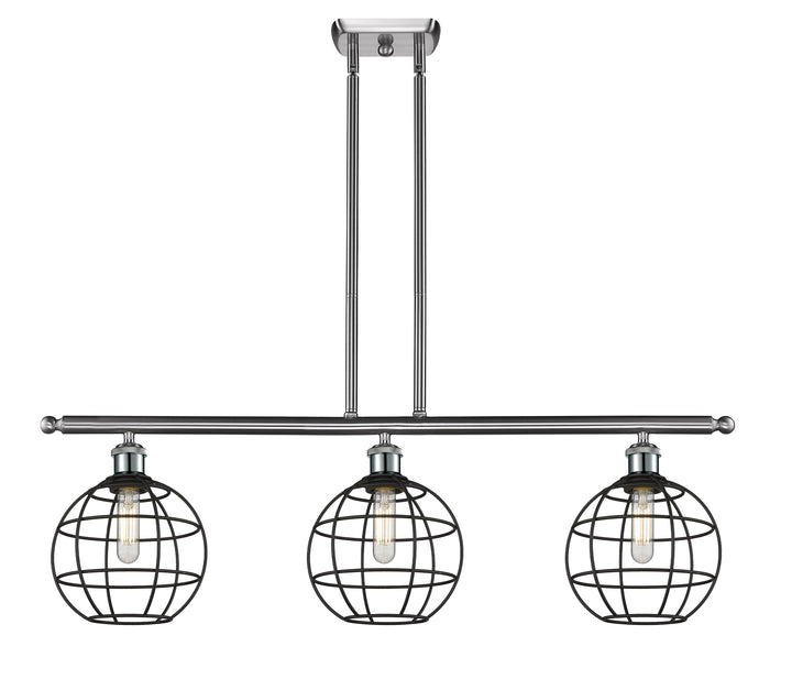 Innovations Lighting Lake Placid 8" Island Light - Brushed Satin Nickel Linear Chandeliers Innovations Lighting   