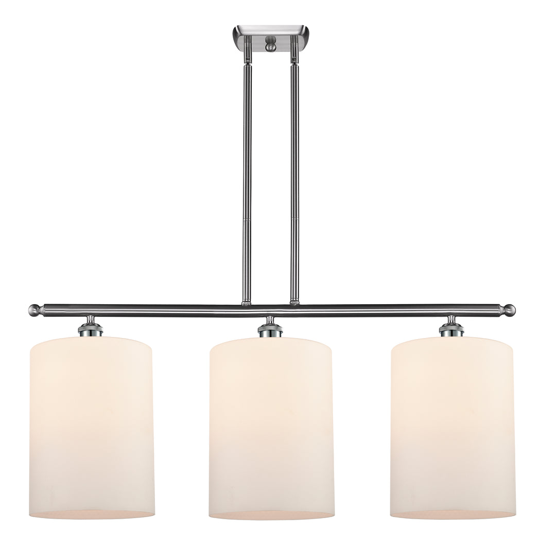 Innovations Lighting Cobbleskill 9" Island Light - Brushed Satin Nickel Linear Chandeliers Innovations Lighting   