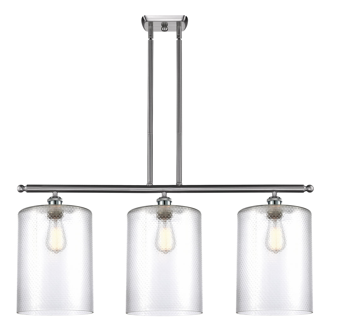 Innovations Lighting Cobbleskill 9" Island Light - Brushed Satin Nickel Linear Chandeliers Innovations Lighting   