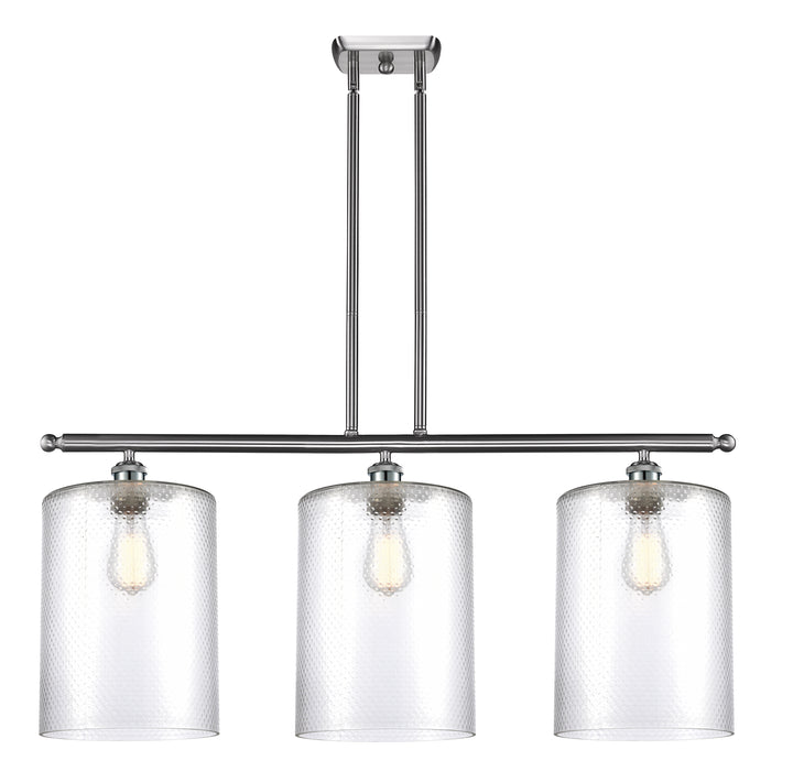 Innovations Lighting Cobbleskill 9" Island Light - Brushed Satin Nickel Linear Chandeliers Innovations Lighting   