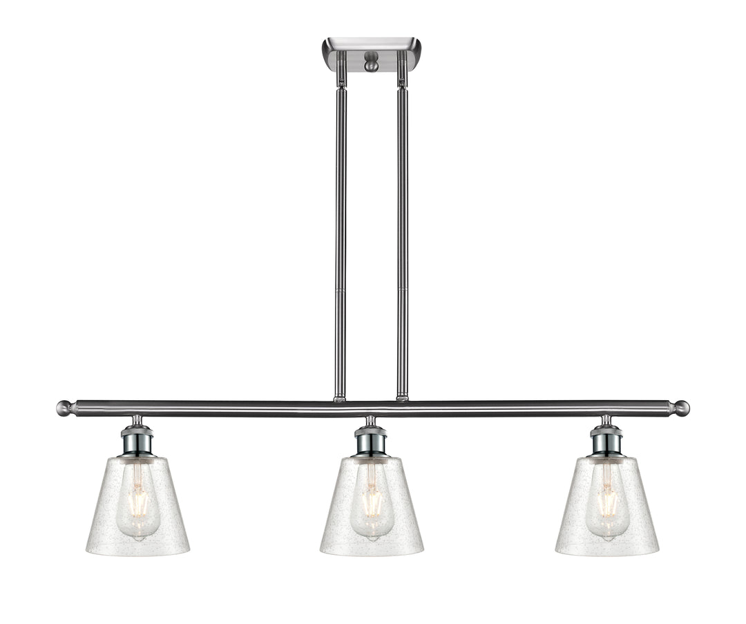 Innovations Lighting Caton 6" Island Light - Brushed Satin Nickel Linear Chandeliers Innovations Lighting   