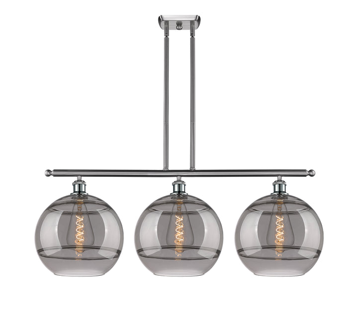 Innovations Lighting Rochester 12" Island Light - Brushed Satin Nickel Linear Chandeliers Innovations Lighting   