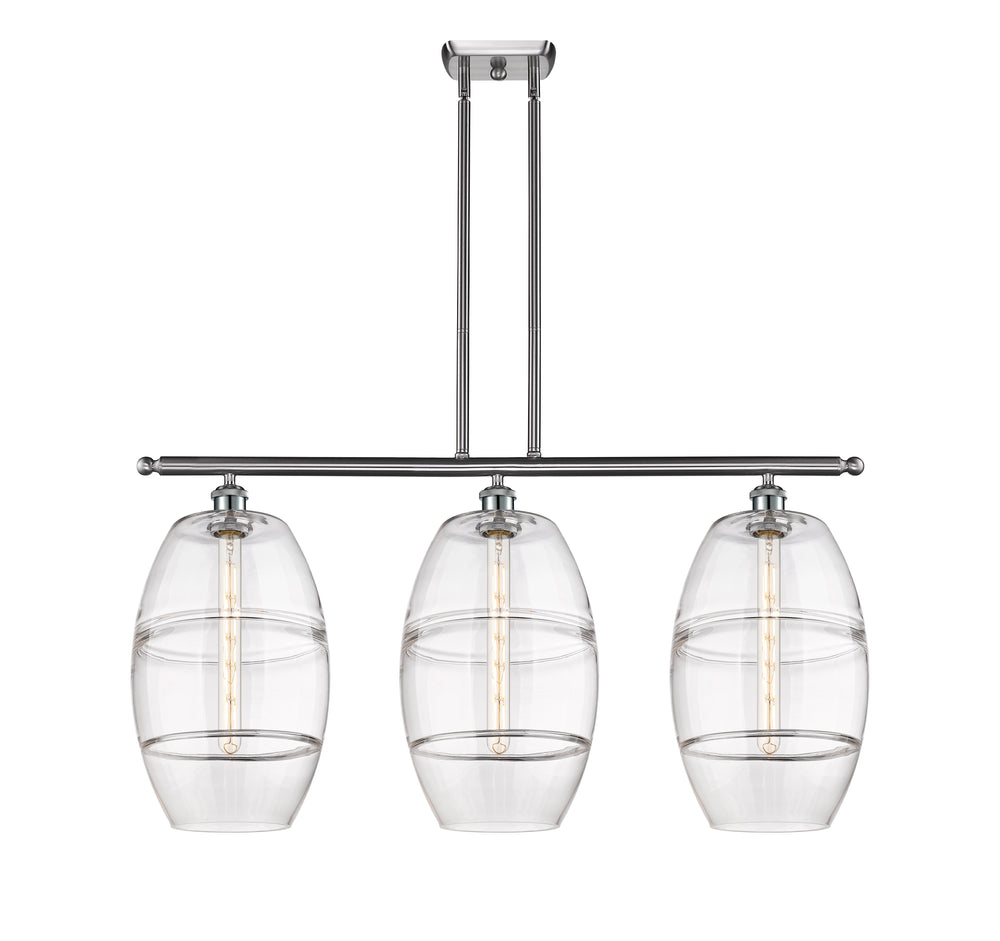 Innovations Lighting Vaz 10" Island Light - Brushed Satin Nickel Linear Chandeliers Innovations Lighting   