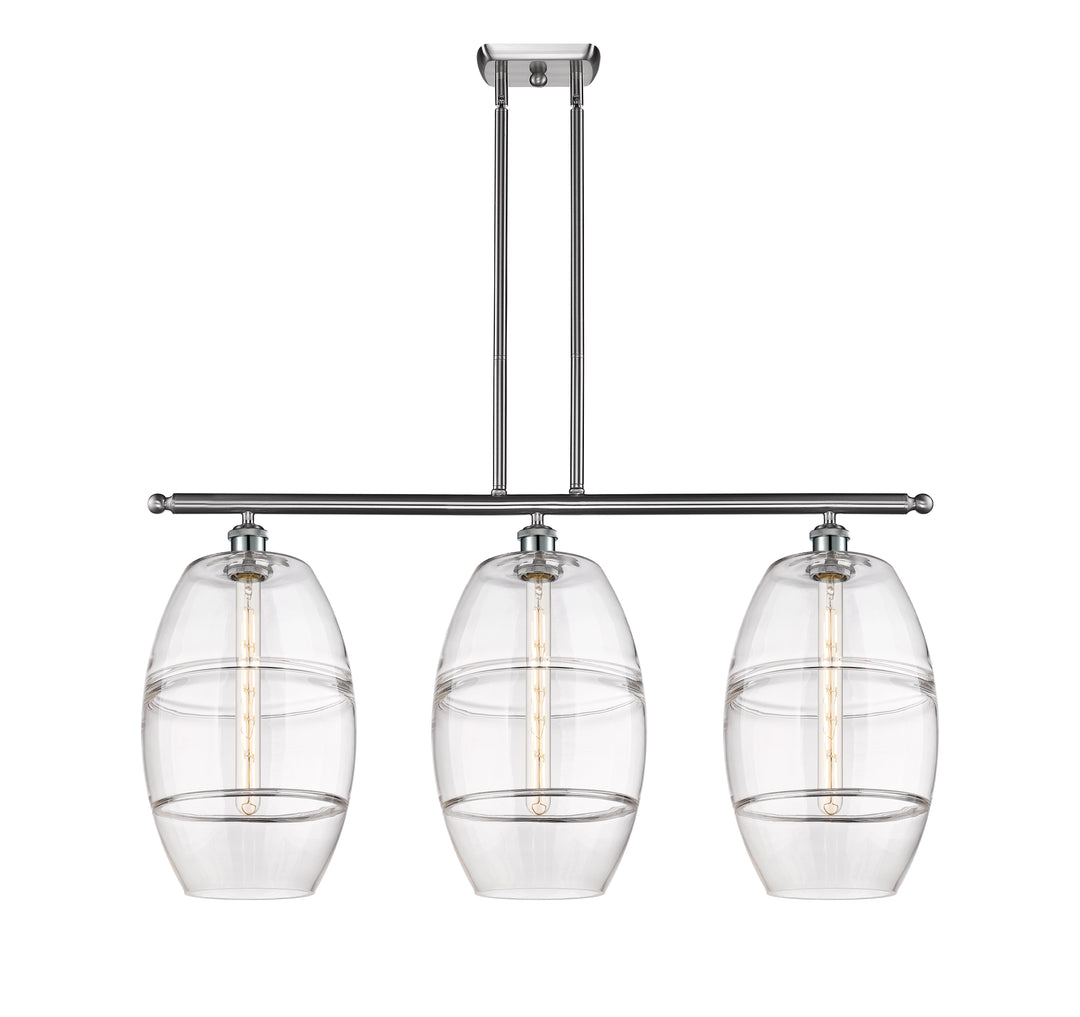 Innovations Lighting Vaz 10" Island Light - Brushed Satin Nickel Linear Chandeliers Innovations Lighting   