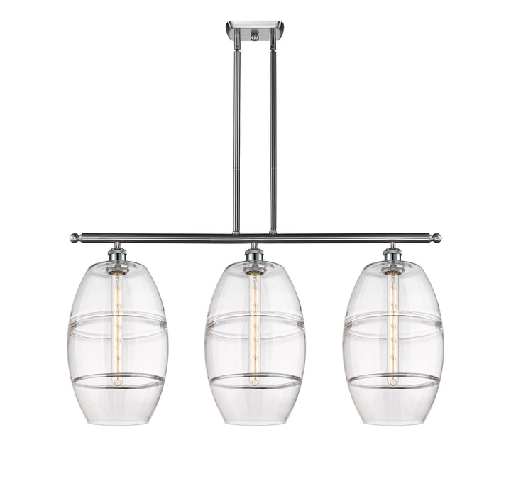 Innovations Lighting Vaz 10" Island Light - Brushed Satin Nickel Linear Chandeliers Innovations Lighting   