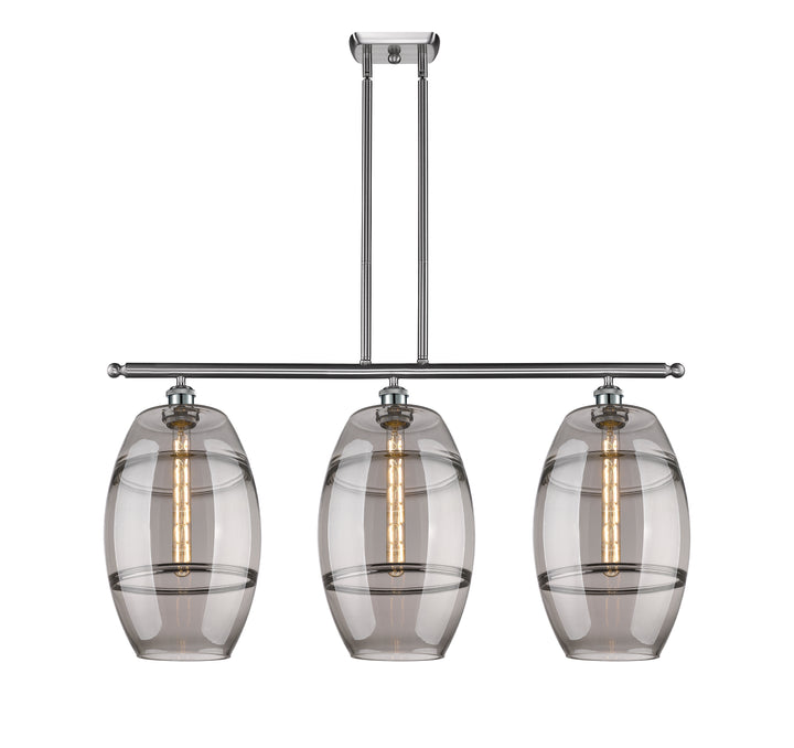 Innovations Lighting Vaz 10" Island Light - Brushed Satin Nickel Linear Chandeliers Innovations Lighting   