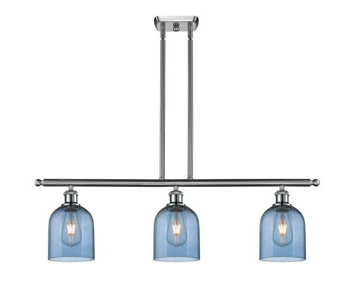 Innovations Lighting Bella 6" Island Light - Brushed Satin Nickel Linear Chandeliers Innovations Lighting   