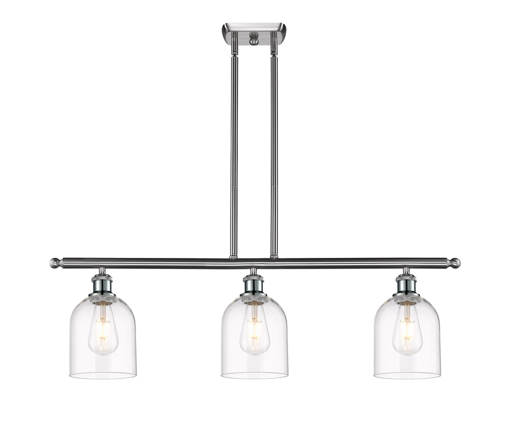 Innovations Lighting Bella 6" Island Light - Brushed Satin Nickel Linear Chandeliers Innovations Lighting   