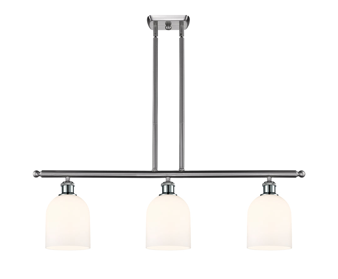 Innovations Lighting Bella 6" Island Light - Brushed Satin Nickel Linear Chandeliers Innovations Lighting   