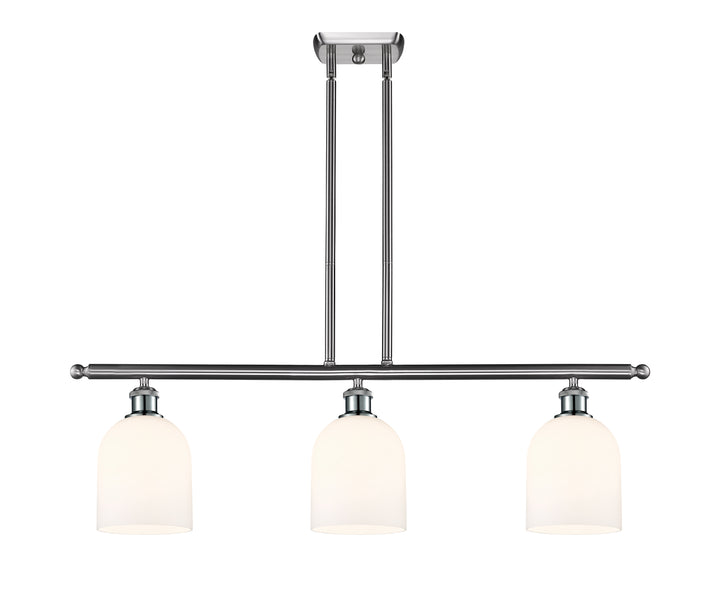 Innovations Lighting Bella 6" Island Light - Brushed Satin Nickel Linear Chandeliers Innovations Lighting   