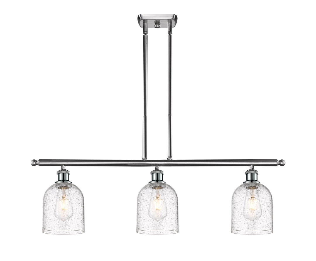 Innovations Lighting Bella 6" Island Light - Brushed Satin Nickel Linear Chandeliers Innovations Lighting   