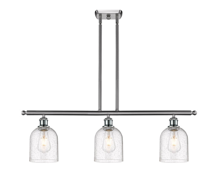 Innovations Lighting Bella 6" Island Light - Brushed Satin Nickel Linear Chandeliers Innovations Lighting   