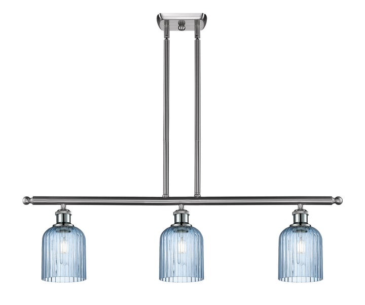 Innovations Lighting Bridal Veil 5" Island Light - Brushed Satin Nickel Linear Chandeliers Innovations Lighting   