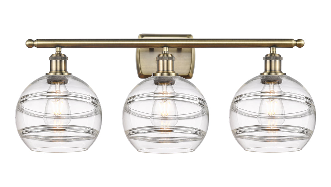 Innovations Lighting Rochester 8" Bath Vanity Light - Antique Brass Vanity Lights Innovations Lighting   