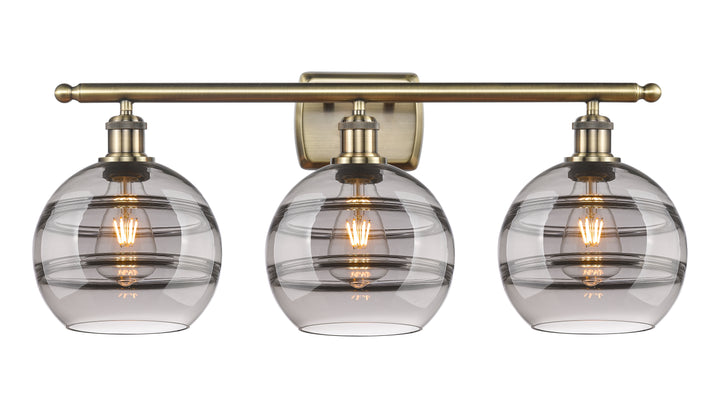 Innovations Lighting Rochester 8" Bath Vanity Light - Antique Brass Vanity Lights Innovations Lighting   