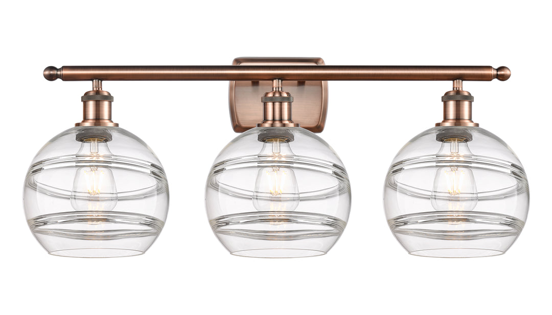 Innovations Lighting Rochester 8" Bath Vanity Light - Antique Copper Vanity Lights Innovations Lighting   