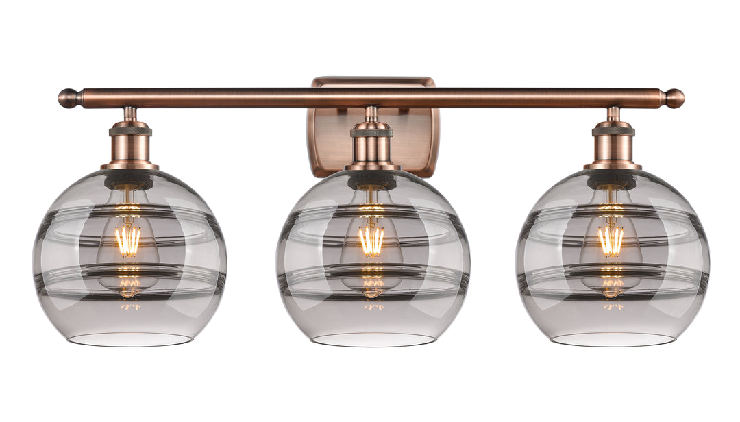 Innovations Lighting Rochester 8" Bath Vanity Light - Antique Copper Vanity Lights Innovations Lighting   