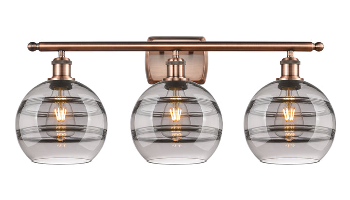 Innovations Lighting Rochester 8" Bath Vanity Light - Antique Copper Vanity Lights Innovations Lighting   