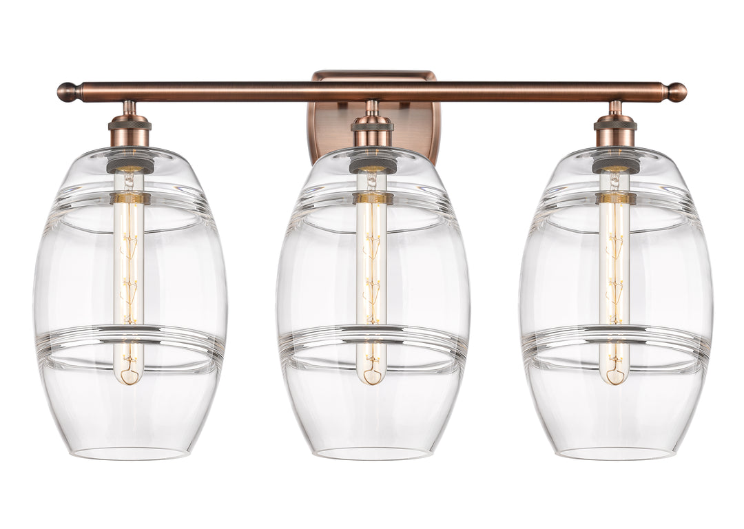 Innovations Lighting Vaz 8" Bath Vanity Light - Antique Copper Vanity Lights Innovations Lighting   