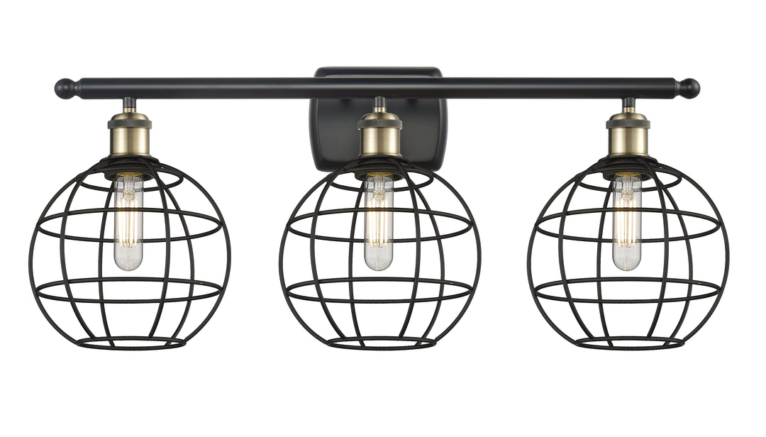 Innovations Lighting Lake Placid 8" Bath Vanity Light - Black Antique Brass Vanity Lights Innovations Lighting Default Title  