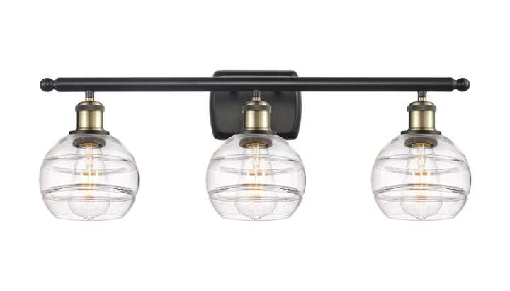 Innovations Lighting Rochester 6" Bath Vanity Light - Black Antique Brass Vanity Lights Innovations Lighting   