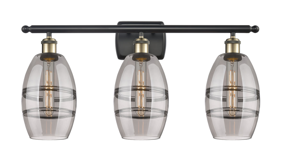 Innovations Lighting Vaz 6" Bath Vanity Light - Black Antique Brass Vanity Lights Innovations Lighting   