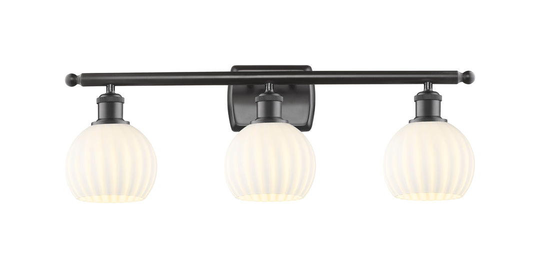 Innovations Lighting White Venetian 6" Bath Vanity Light - Oil Rubbed Bronze