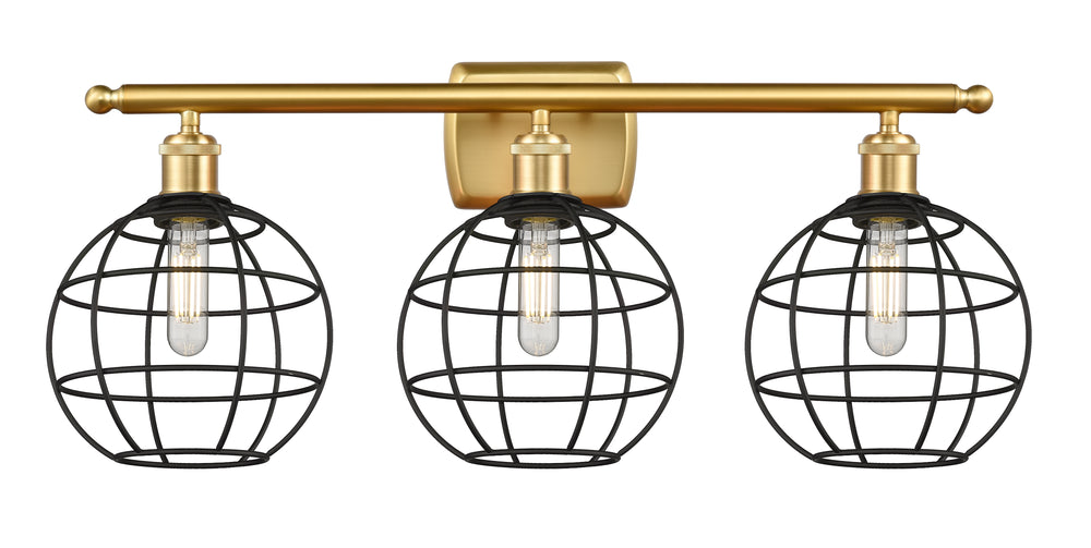 Innovations Lighting Lake Placid 8" Bath Vanity Light - Satin Gold Vanity Lights Innovations Lighting   