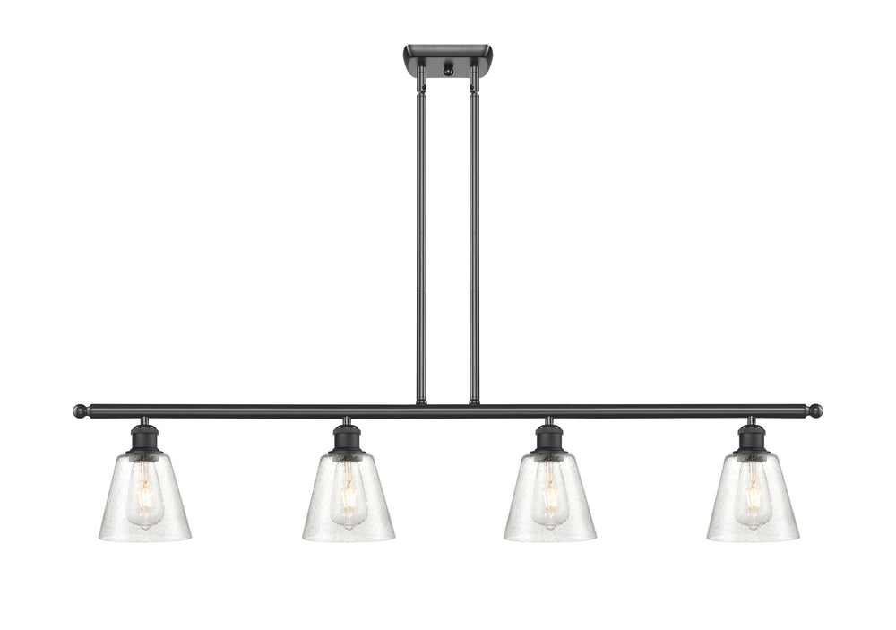 Innovations Lighting Caton 6" Island Light - Matte Black Linear Chandeliers Innovations Lighting   