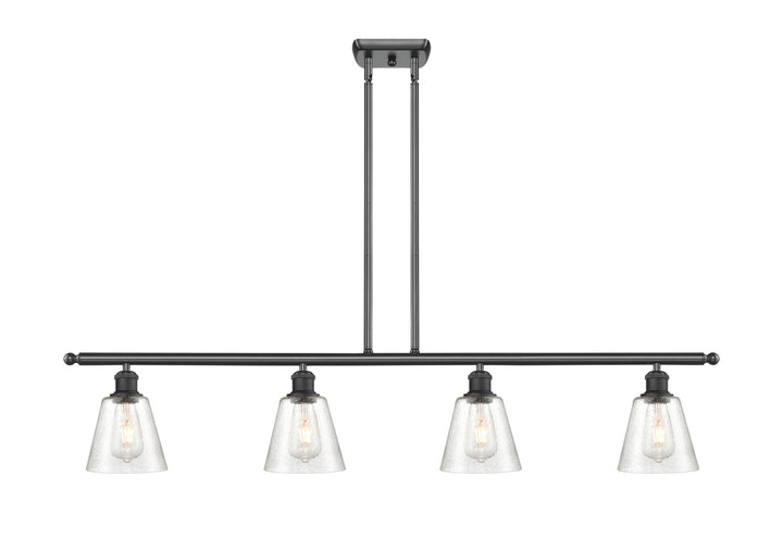 Innovations Lighting Caton 6" Island Light - Matte Black Linear Chandeliers Innovations Lighting   