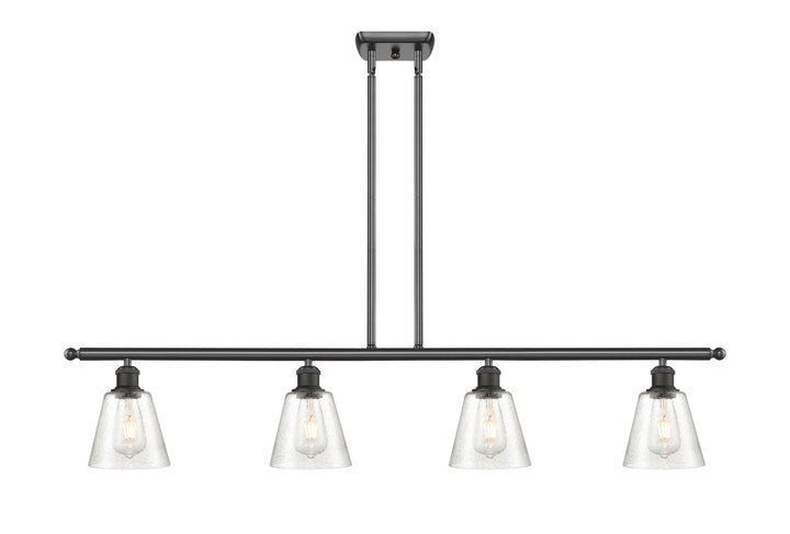 Innovations Lighting Caton 6" Island Light - Oil Rubbed Bronze Linear Chandeliers Innovations Lighting Frosted ; Glass Type: Frosted  