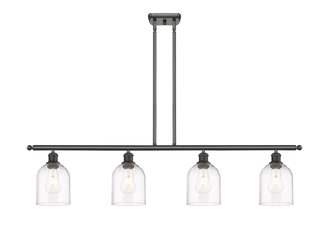 Innovations Lighting Bella 6" Island Light - Oil Rubbed Bronze Linear Chandeliers Innovations Lighting Clear ; Glass Type: Clear  