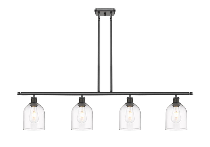 Innovations Lighting Bella 6" Island Light - Oil Rubbed Bronze Linear Chandeliers Innovations Lighting Clear ; Glass Type: Clear  