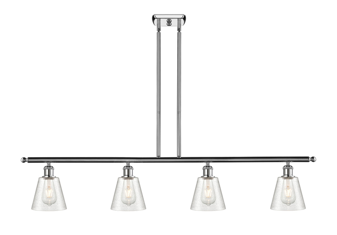 Innovations Lighting Caton 6" Island Light - Polished Chrome Linear Chandeliers Innovations Lighting Frosted ; Glass Type: Frosted  