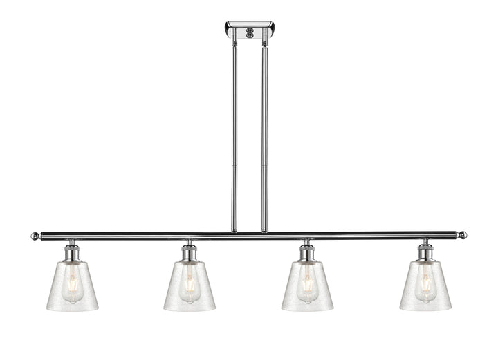 Innovations Lighting Caton 6" Island Light - Polished Chrome Linear Chandeliers Innovations Lighting Frosted ; Glass Type: Frosted  